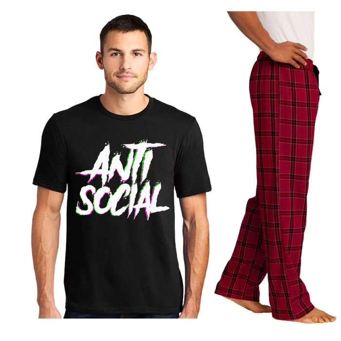 Antisocial Introvert I Hate People Antisocial Club EDM Pajama Set