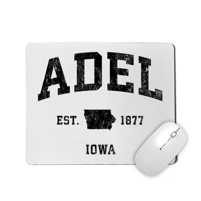 Adel Iowa Ia Vintage Athletic Sports Design Mousepad