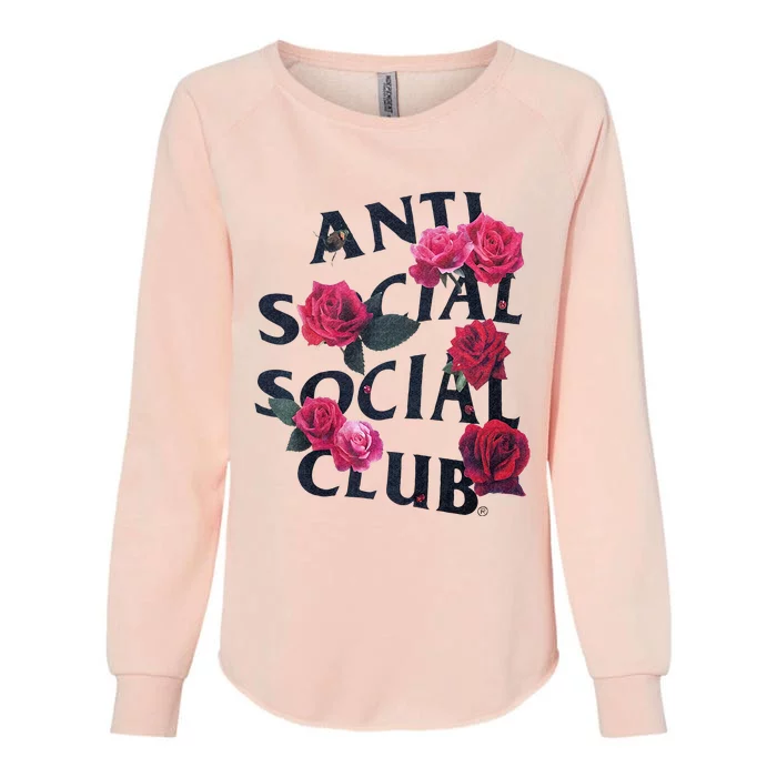 Antisocial Introvert I Hate People Antisocial Club Womens California Wash Sweatshirt