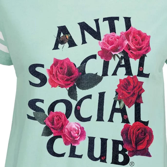 Antisocial Introvert I Hate People Antisocial Club Enza Ladies Jersey Football T-Shirt