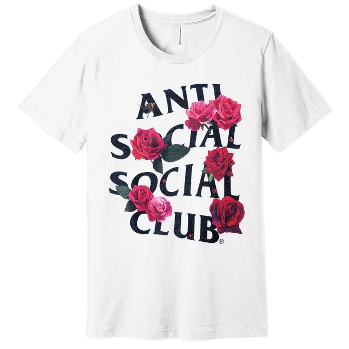 Antisocial Introvert I Hate People Antisocial Club Premium T-Shirt