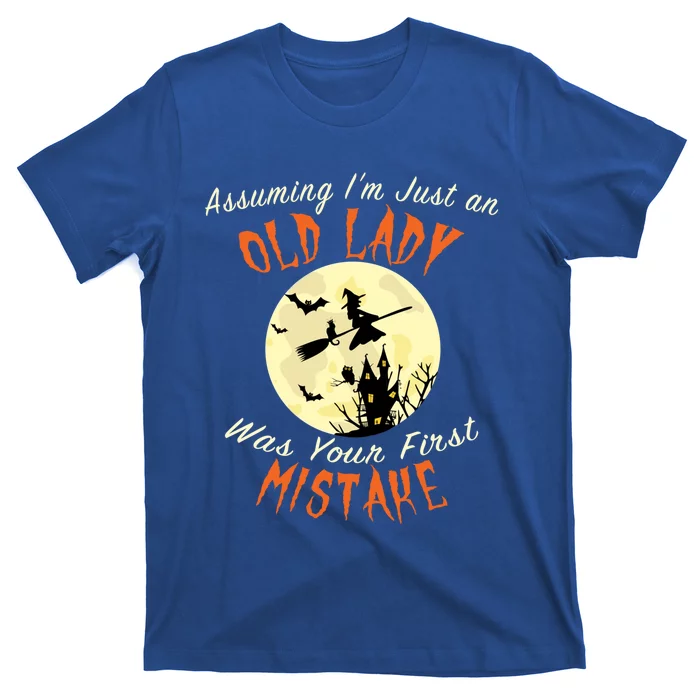 Assuming Im Just An Old Lady Was Your First Mistake Costume Great Gift T-Shirt