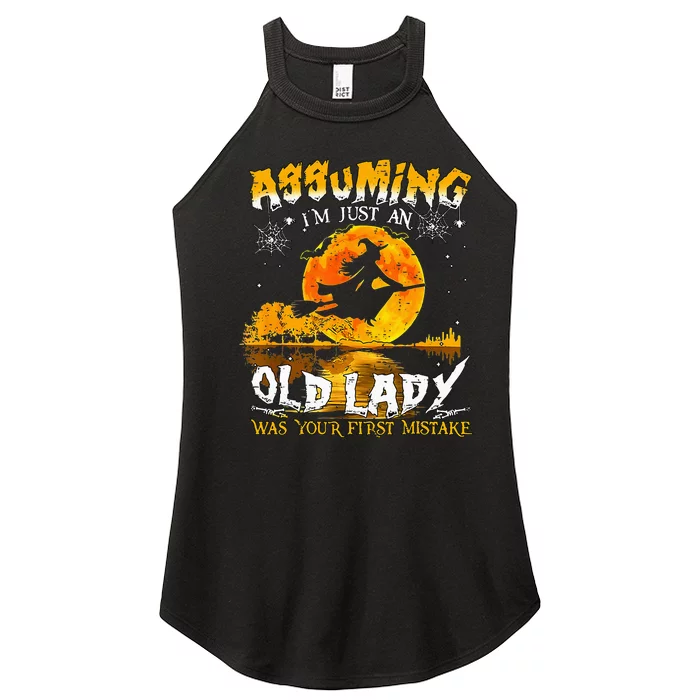 Assuming Im Just An Old Lady Women’s Perfect Tri Rocker Tank