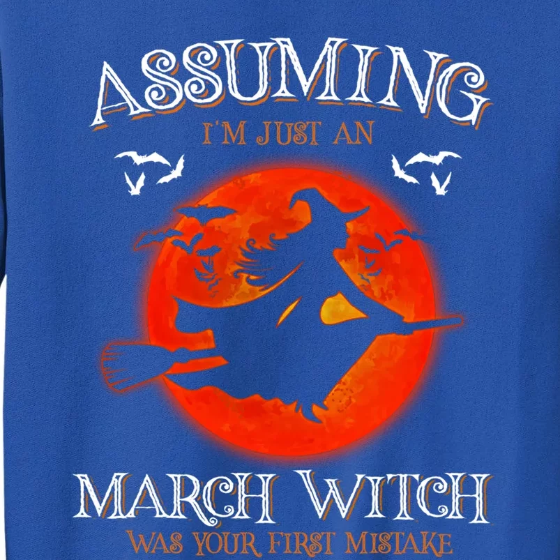 Assuming Im Just A March Witch Was Your First Mistake Gift Sweatshirt