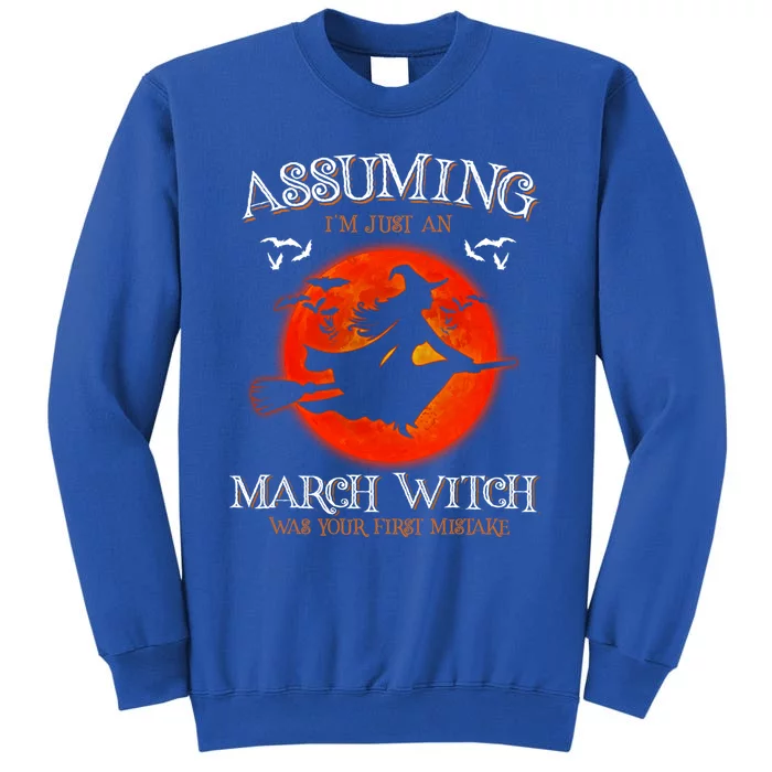 Assuming Im Just A March Witch Was Your First Mistake Gift Sweatshirt