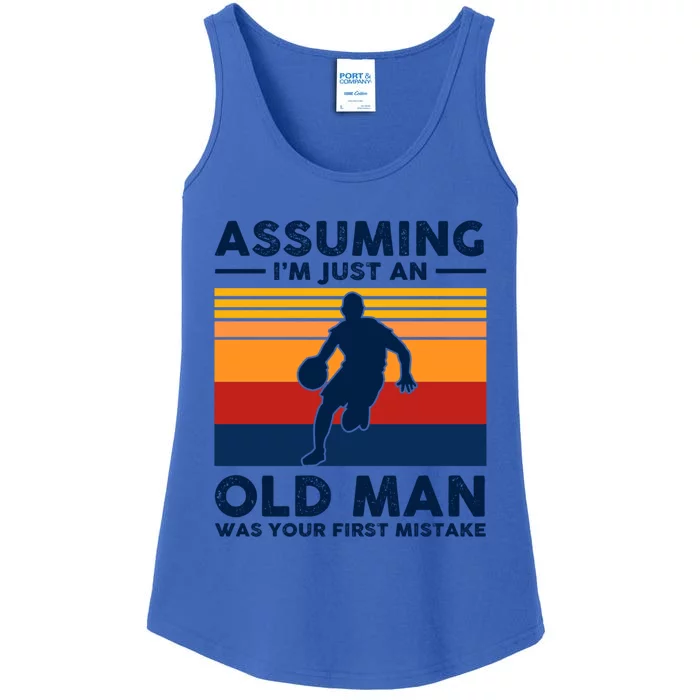 Assuming Im Just An Old Was Your First Mistake Gift Ladies Essential Tank