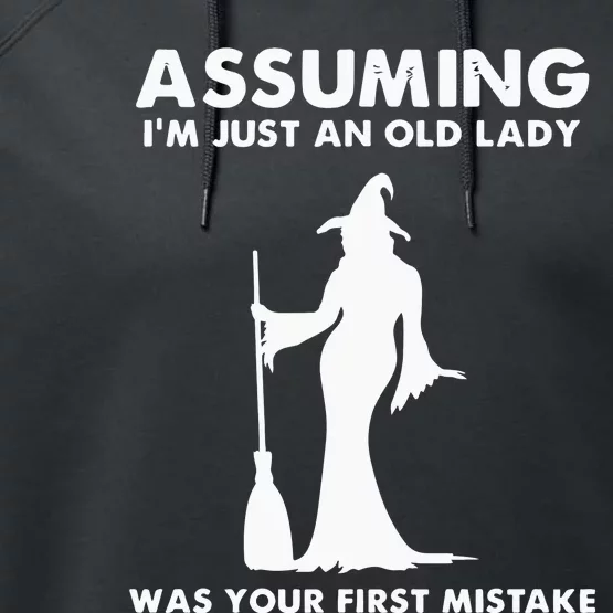 Assuming I’m Just An Old Lady Was Your First Mistake Performance Fleece Hoodie