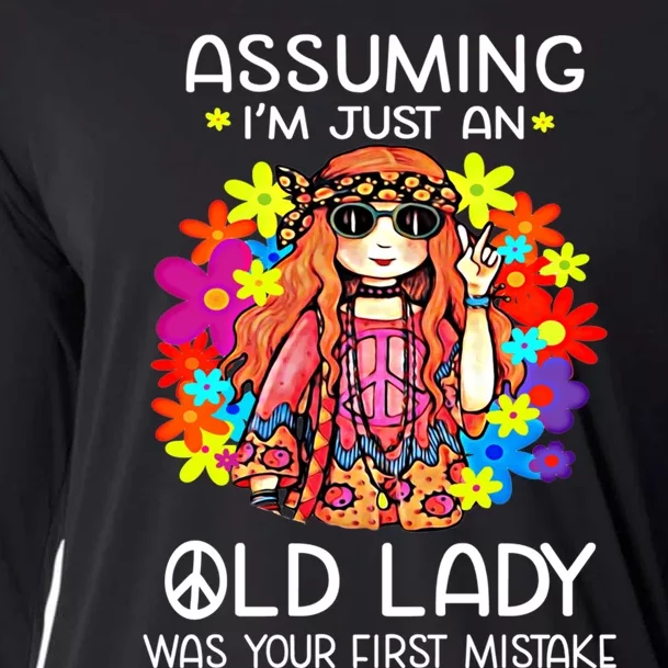 Assuming I'm Just An Old Lady Was Your First Mistake Hippie Cooling Performance Long Sleeve Crew