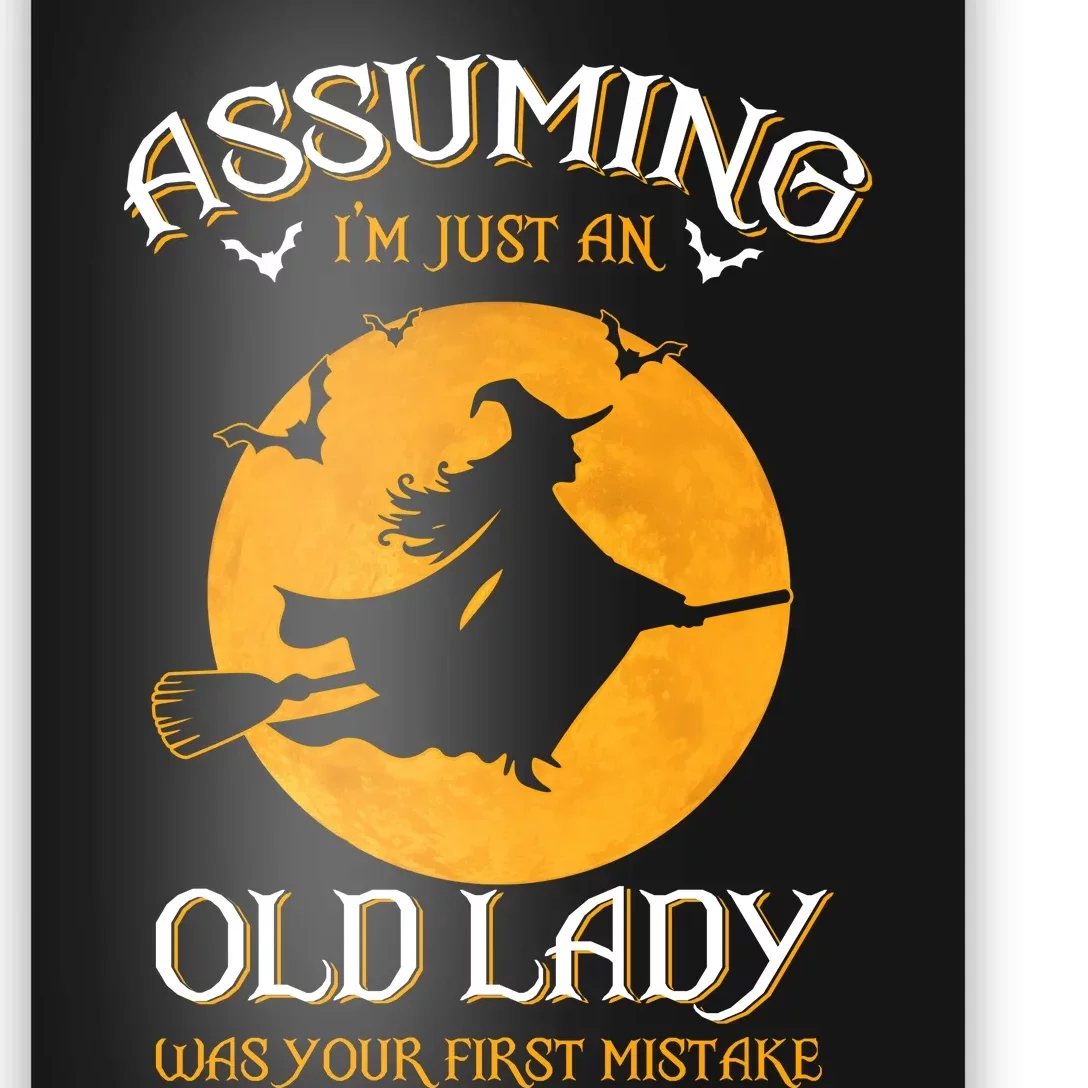 Assuming IM Just An Old Lady Was Your First Mistake Halloween Poster