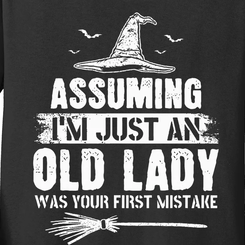 Assuming I'm just an old lady - A Surprising Revelation Kids Long Sleeve Shirt