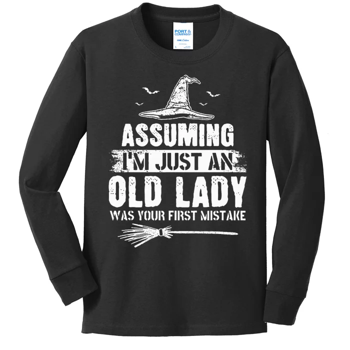 Assuming I'm just an old lady - A Surprising Revelation Kids Long Sleeve Shirt