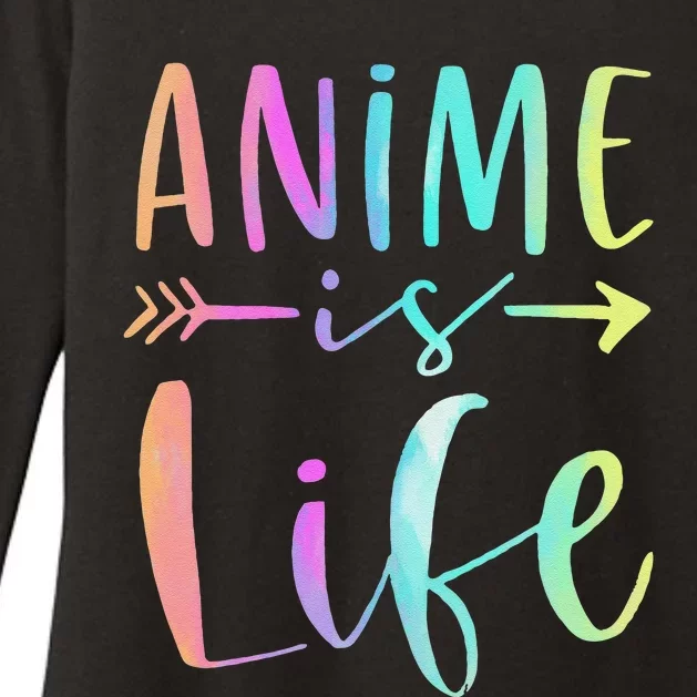 Anime is Life   Manga Anime Lover Gifts Anime Merch Womens CVC Long Sleeve Shirt