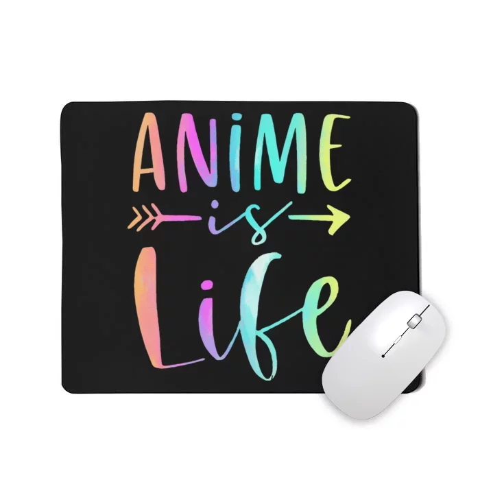 Anime is Life   Manga Anime Lover Gifts Anime Merch Mousepad