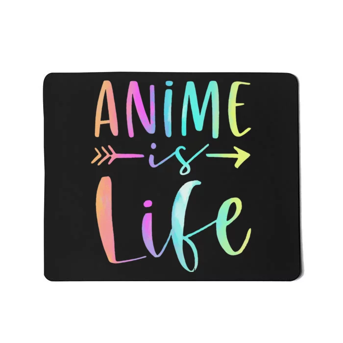 Anime is Life   Manga Anime Lover Gifts Anime Merch Mousepad