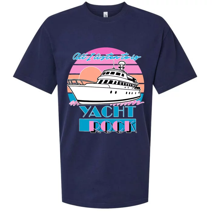 All I Listen To Is Yacht Rock Retro Sueded Cloud Jersey T-Shirt