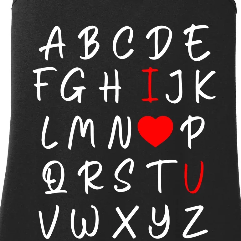 Alphabet I Love You Ladies Essential Tank