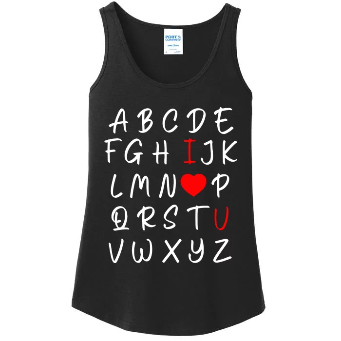 Alphabet I Love You Ladies Essential Tank