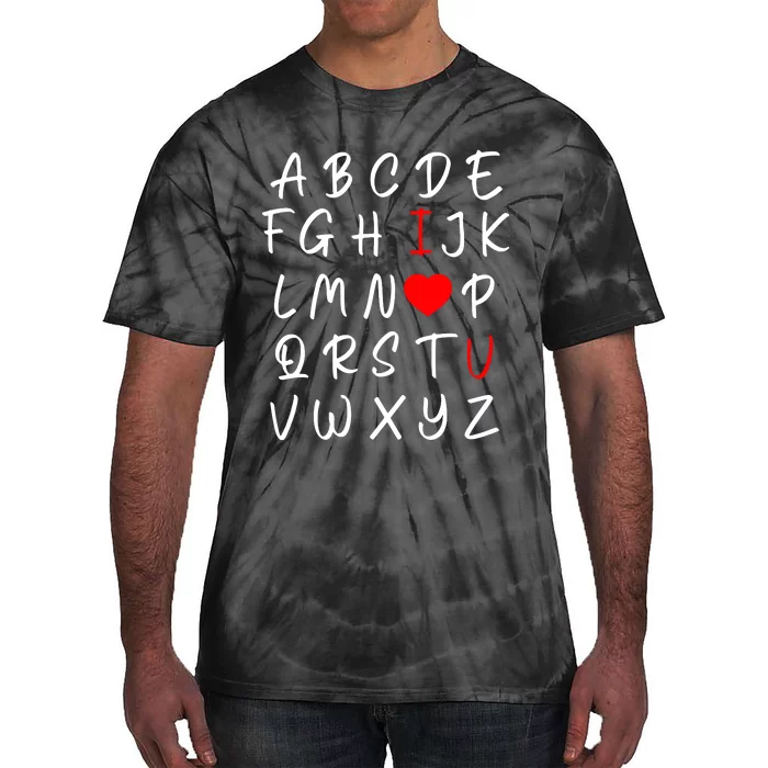 Alphabet I Love You Tie-Dye T-Shirt