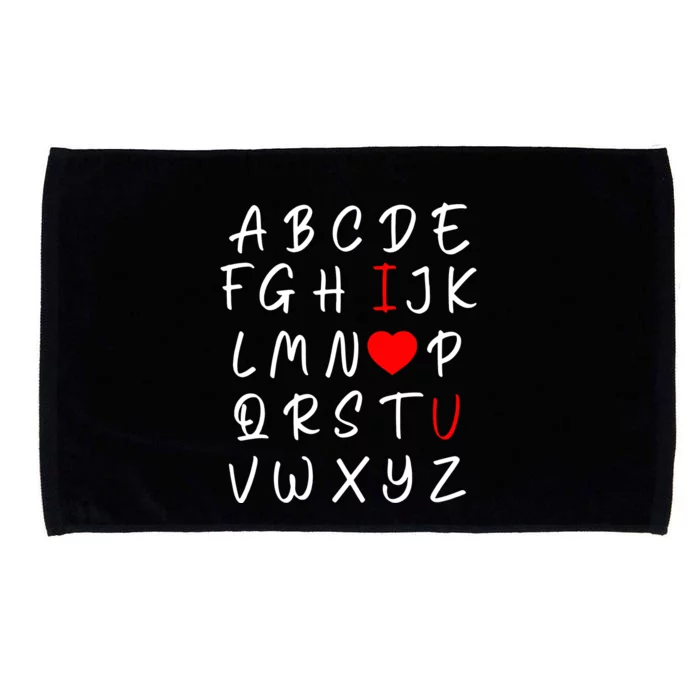 Alphabet I Love You Microfiber Hand Towel