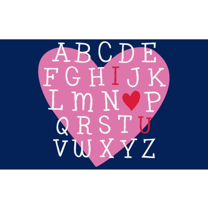 ABC I Love You Valentines Day Heart Gift Bumper Sticker