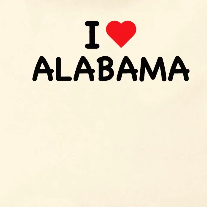 Alabama I Love Alabama Throwback Design Classic Zip Tote Bag