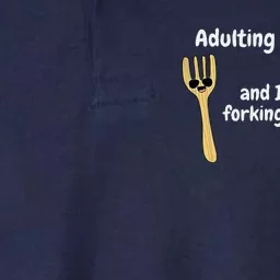 Adulting Is Like Soup Softstyle Adult Sport Polo