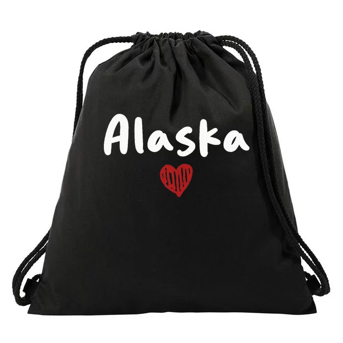 Alaska I Love Alaska Classic Drawstring Bag