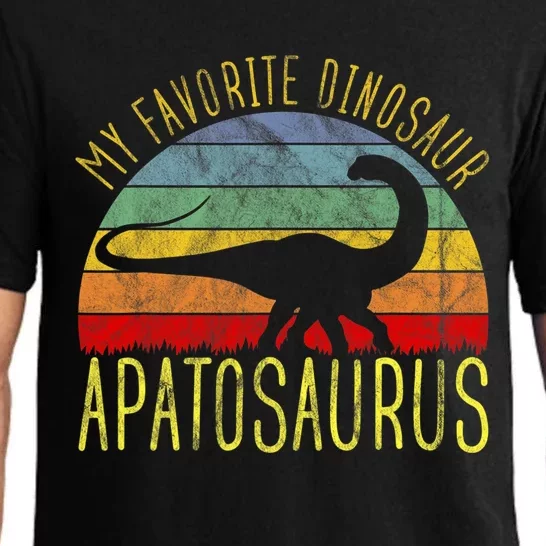 Apatosaurus Is My Favorite Dinosaur Dino Lovers Pajama Set