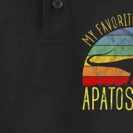 Apatosaurus Is My Favorite Dinosaur Dino Lovers Dry Zone Grid Performance Polo