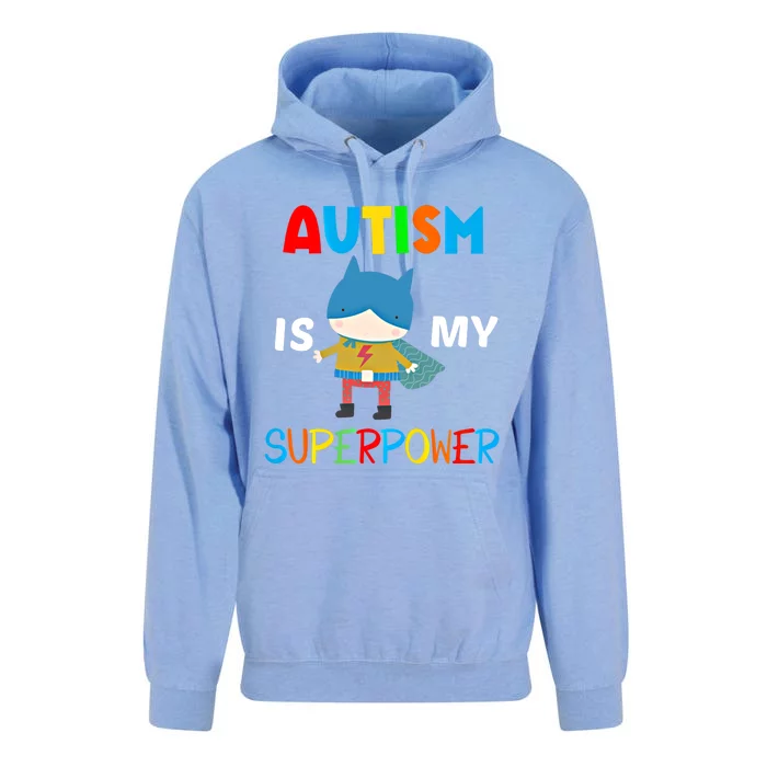 Autism Is My Superpower Autism Superhero Gift Unisex Surf Hoodie