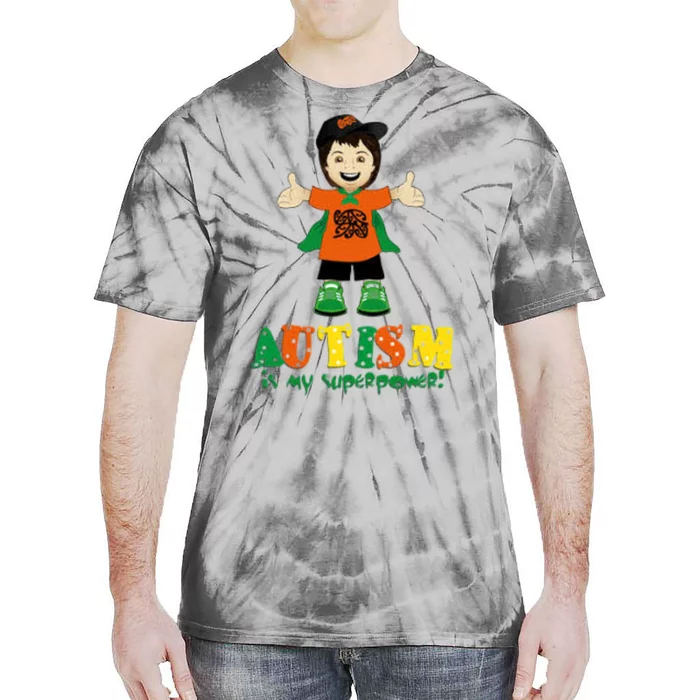 Autism Is My Superpower Tie-Dye T-Shirt