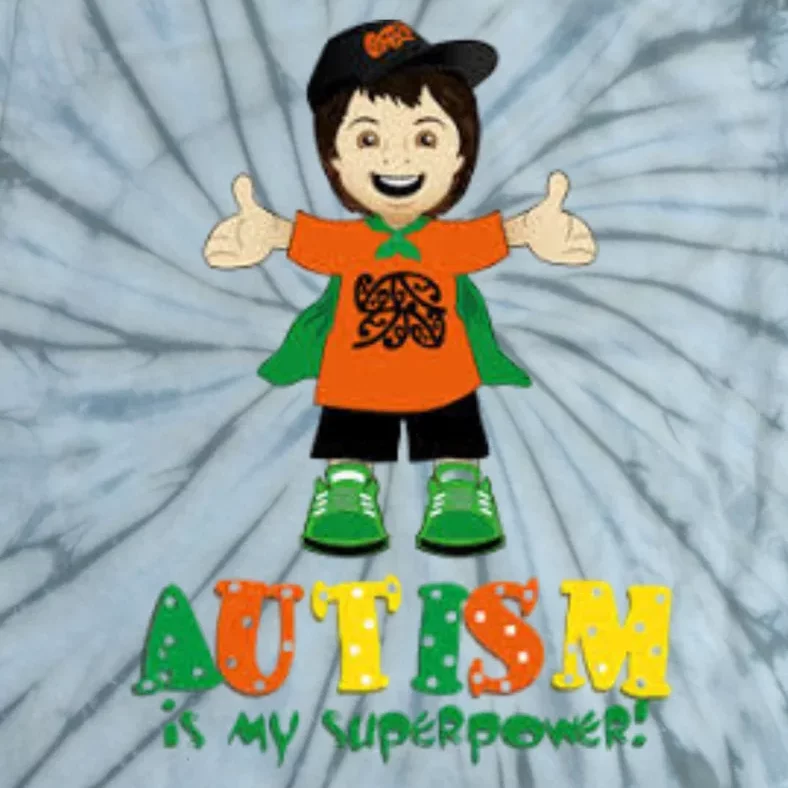 Autism Is My Superpower Tie-Dye T-Shirt