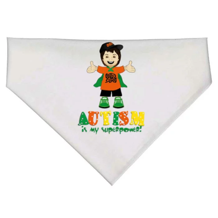 Autism Is My Superpower USA-Made Doggie Bandana