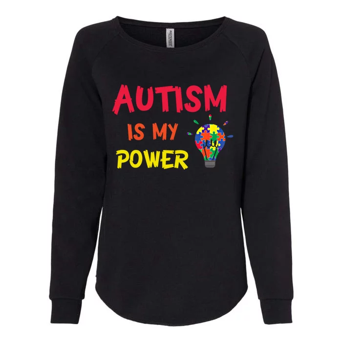 Autism Is My Super Power Superhero Autism Awareness Great Gift Womens California Wash Sweatshirt