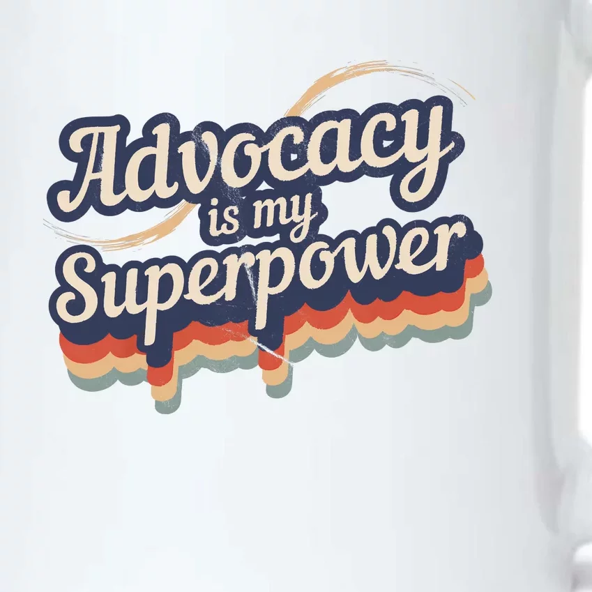 Advocacy Is My Superpower Design Advocacy Black Color Changing Mug