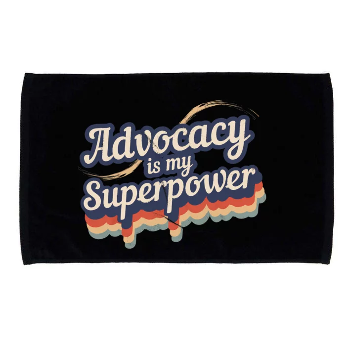 Advocacy Is My Superpower Design Advocacy Microfiber Hand Towel