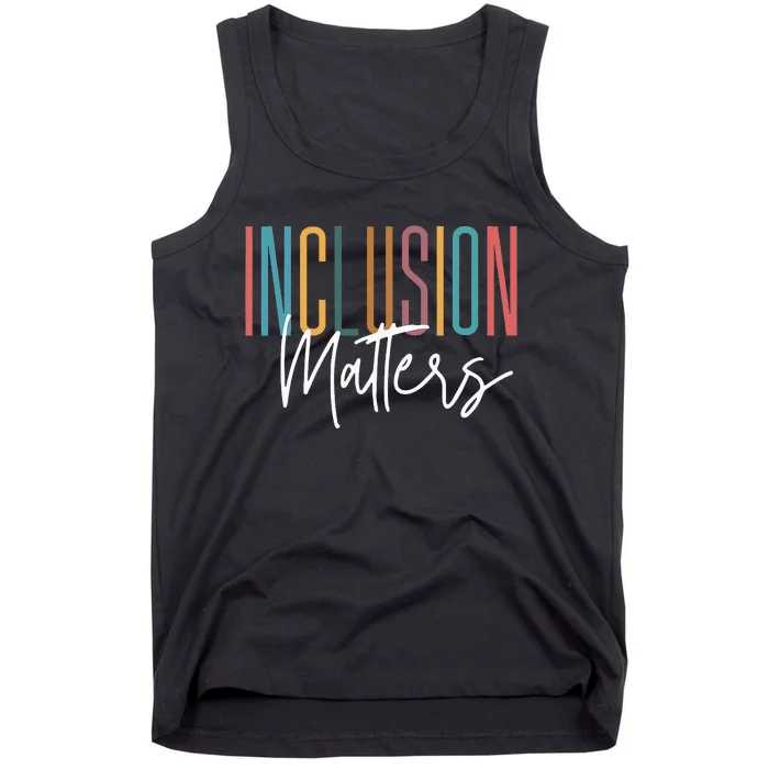 Acceptance Inclusion Matters Autism Awareness Tank Top