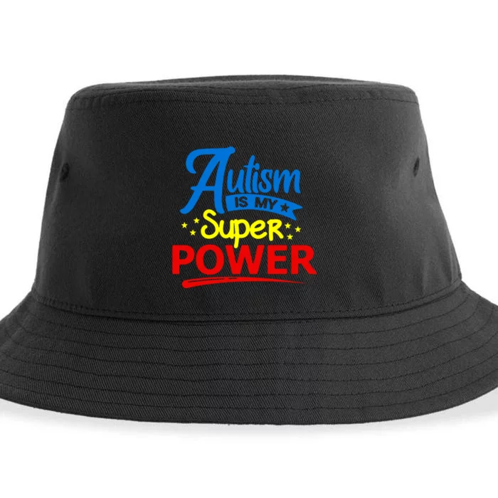 Autism Is My Super Power Sustainable Bucket Hat