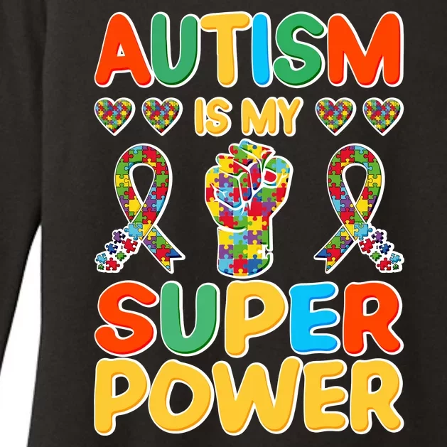 Autism Is My Super Power Womens CVC Long Sleeve Shirt