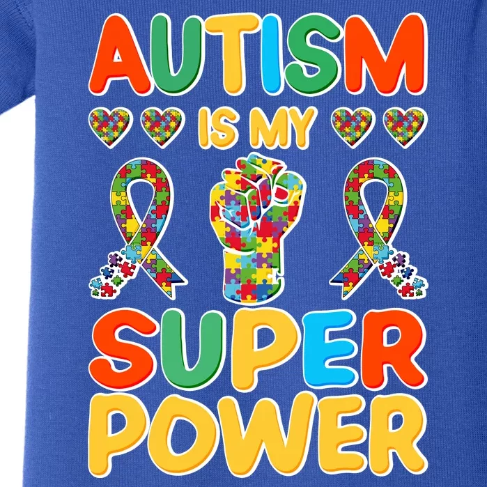 Autism Is My Super Power Baby Bodysuit