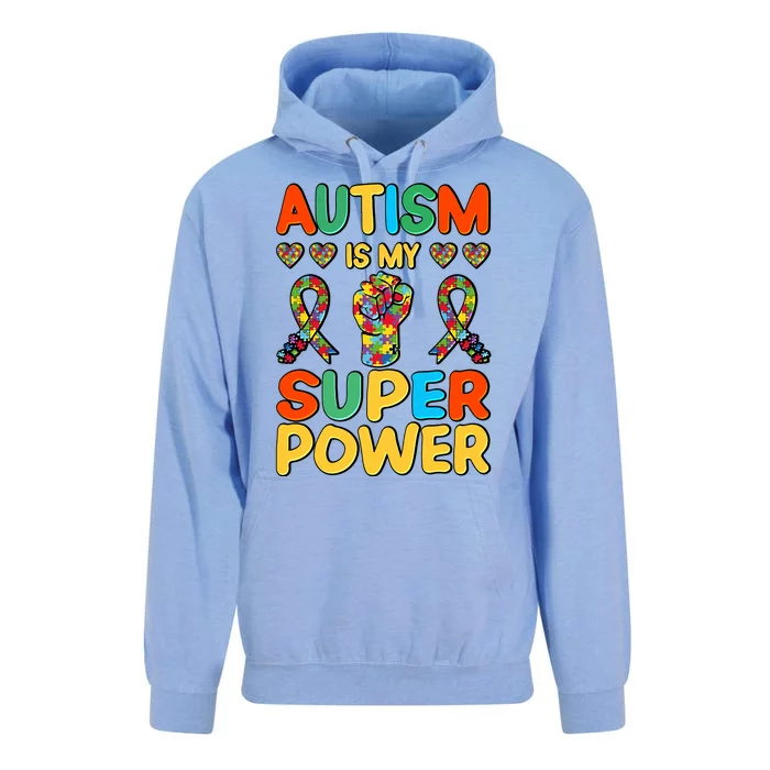 Autism Is My Super Power Unisex Surf Hoodie