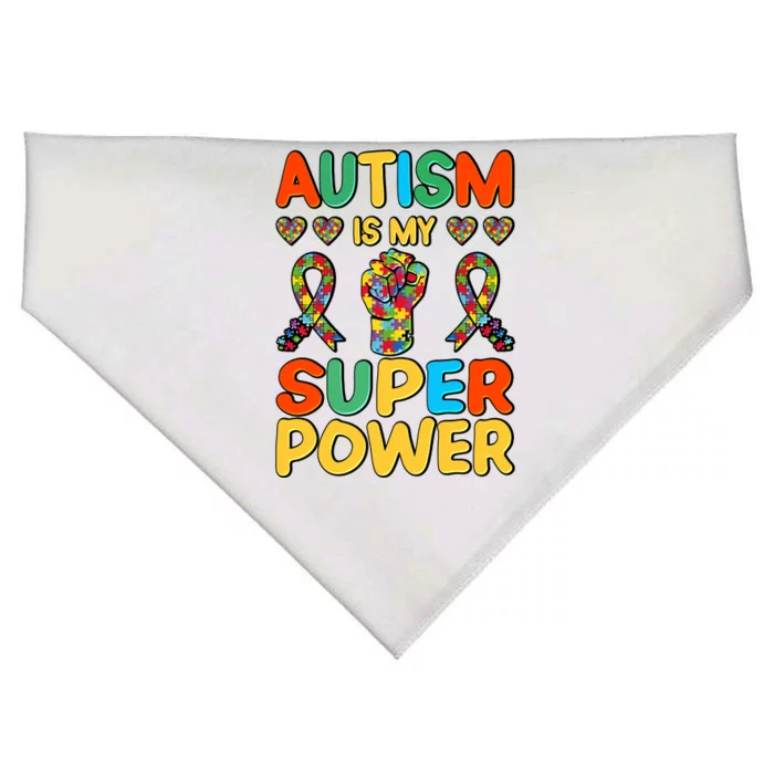 Autism Is My Super Power USA-Made Doggie Bandana