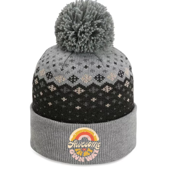 Awesome In My Own Way Vintage The Baniff Cuffed Pom Beanie