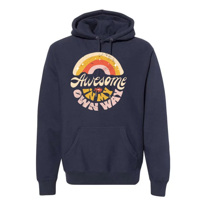 Awesome In My Own Way Vintage Premium Hoodie