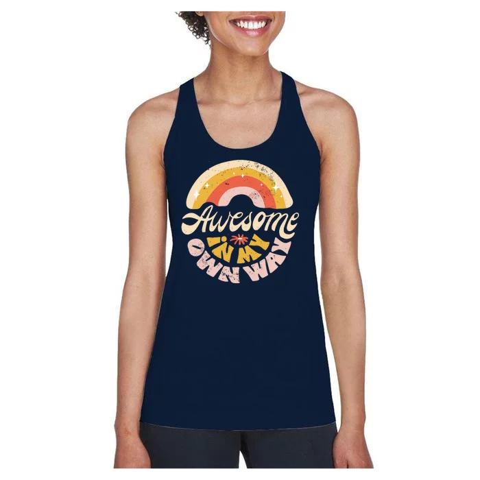 Awesome In My Own Way Vintage Women's Racerback Tank