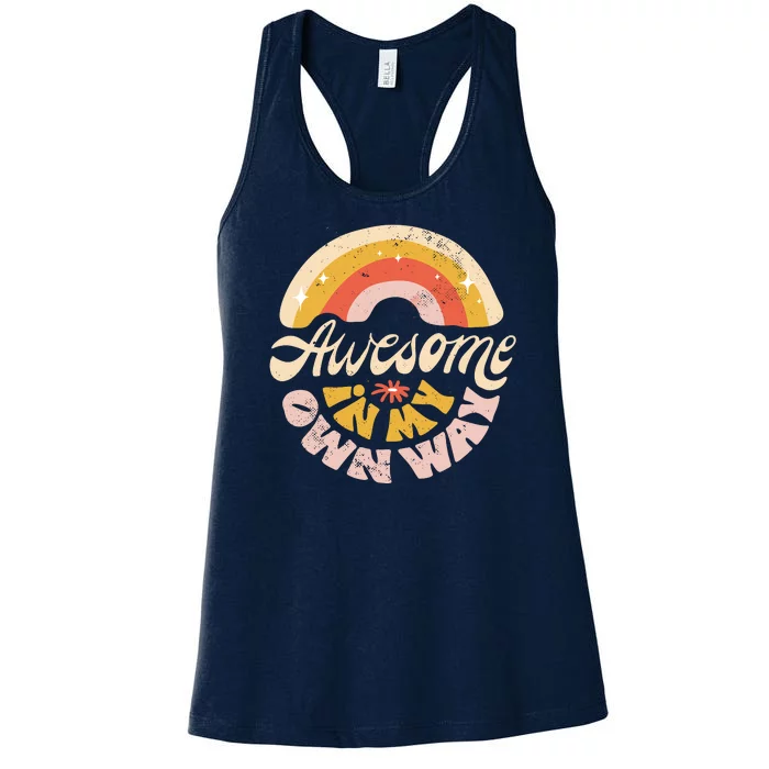 Awesome In My Own Way Vintage Women's Racerback Tank