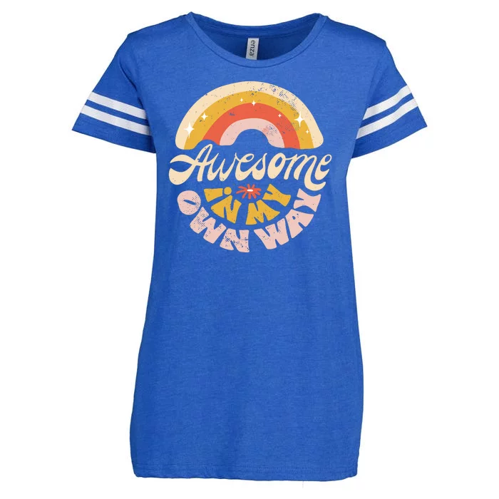 Awesome In My Own Way Vintage Enza Ladies Jersey Football T-Shirt