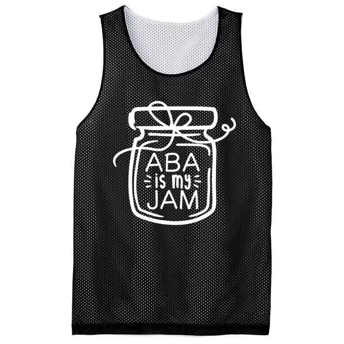 ABA Is My Jam Autism Awareness Mesh Reversible Basketball Jersey Tank