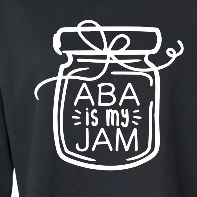 ABA Is My Jam Autism Awareness Cropped Pullover Crew