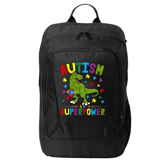 Autism Is My Superpower Autism Dinosaur City Backpack